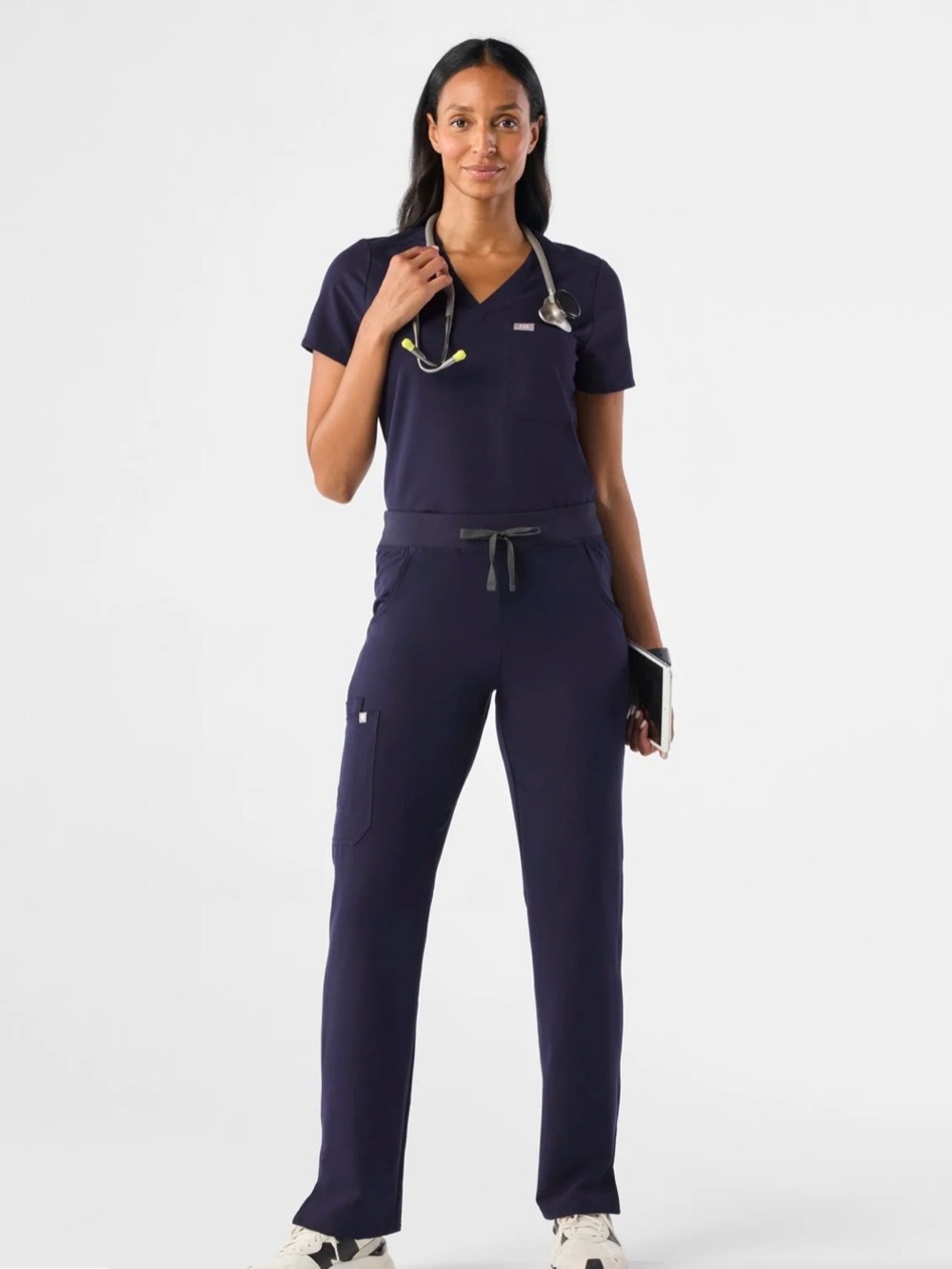 FIGS The Set Technical Collection Scrub Set Navy Blue, size M, like new!